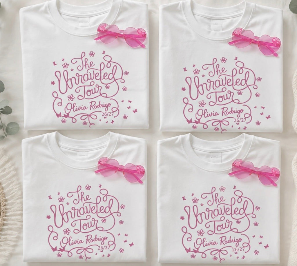 Olivia Rodrigo The Unraveled Tour T-Shirt with FREE Glasses